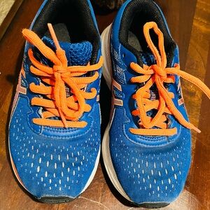 Asics Kids Sneakers in Blue and Orange